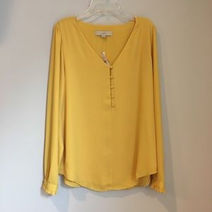 Loft gold blouse